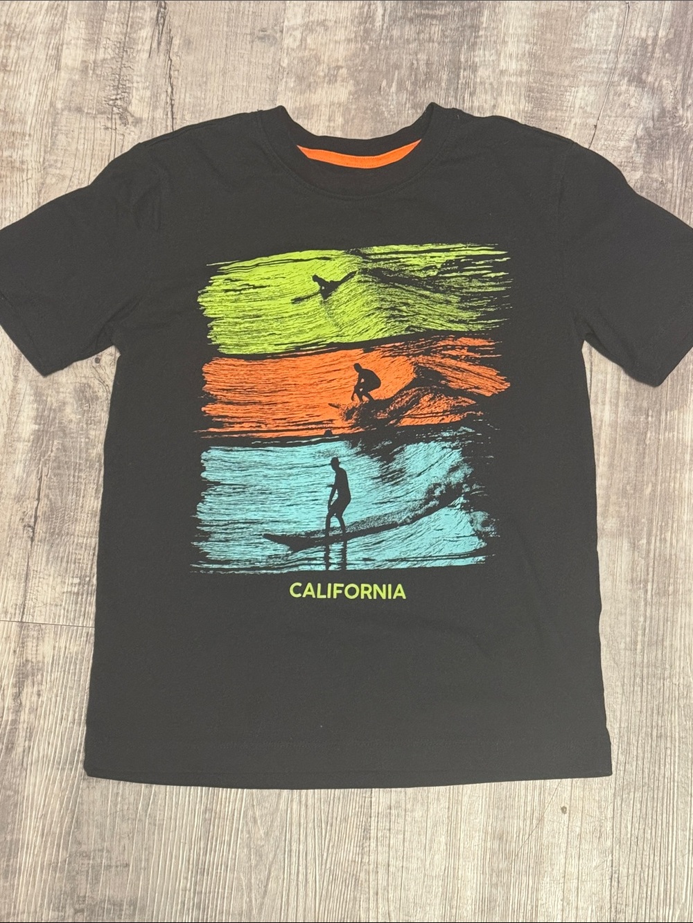 Black California Surf Graphic Tee - Youth